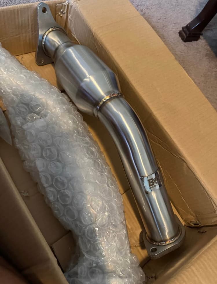 Boosted 6 Auto Resonated Downpipes for Infiniti Q50