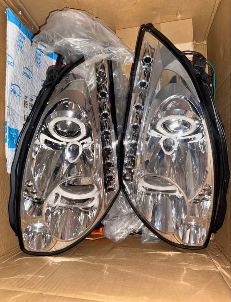 Spec-D Clear Housing Dual Halo LED Projector Headlights | Infiniti G35 Coupe 2003-2007