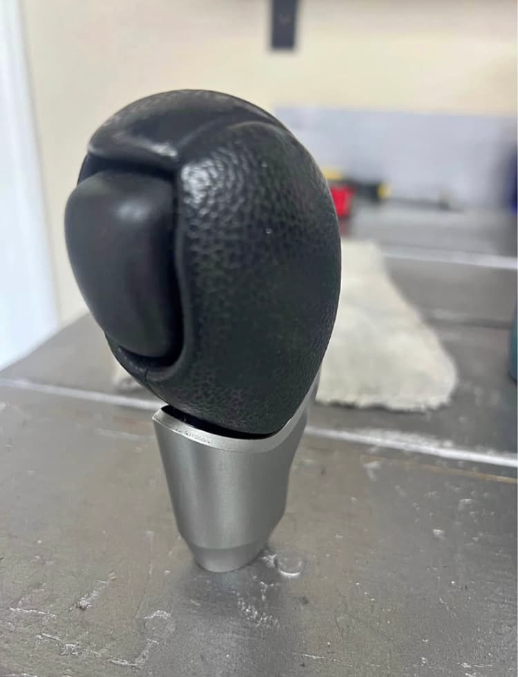 Nissan 370Z OEM Automatic Shift Knob | Fits 2009-2020 370Z 7AT | Genuine Nissan Replacement | Leather + Satin Chrome | Sleek & Sophisticated Design