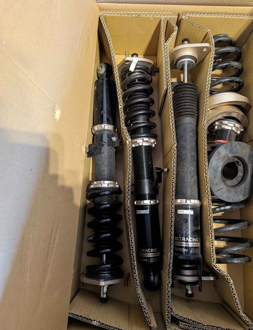 BC Racing BR Series Coilovers for 370Z / G37 | Fits 2009-2020 Nissan 370Z Z34, 2008-2013 Infiniti G37 Coupe/Sedan, 2014-2015 Q60 | 30-Way Damping Adjustable | Monotube | True Rear Coilover Option | Street & Track Tuned