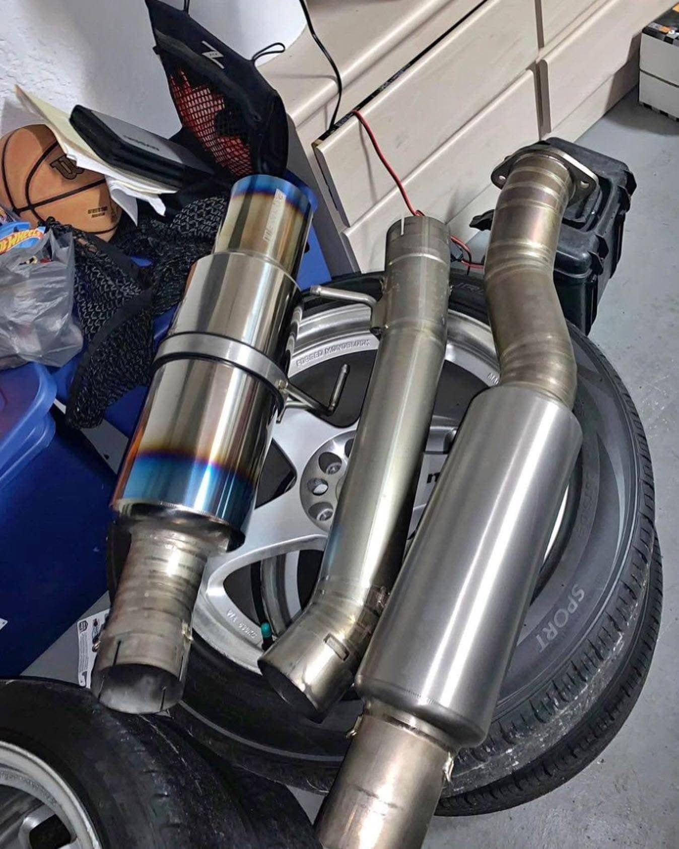 Tomei Titanium Exhaust Pipes | G35, G37 | 350Z, 370Z & Q50 | Aggressive Sound! 