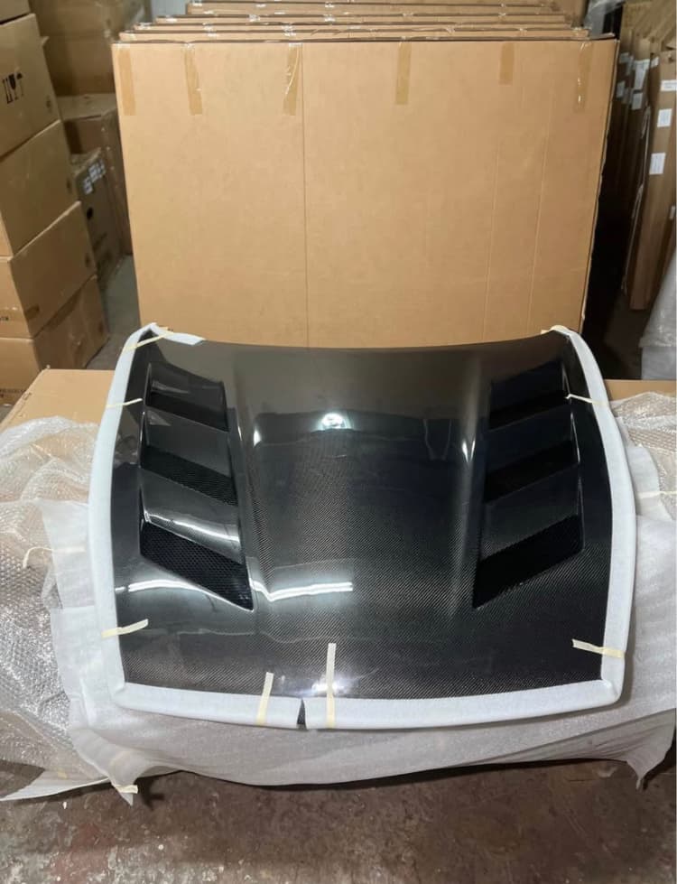 AMS Carbon Fiber Hood for Nissan 370Z 2009-2020 | Lightweight Aero Vented | Real 2x2 Twill | Bolt-On